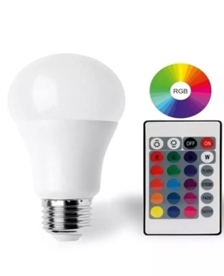 9W E27 RGB ve Beyaz Işık Kumandalı Ampul