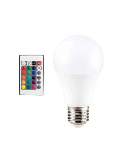 9W E27 RGB ve Beyaz Işık Kumandalı Ampul