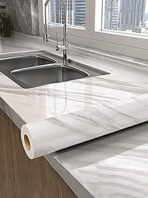 Açık Mermer Desenli Yapışkanlı Kaplama Kağıdı Büyük Boy 5 Metre Açık Mermer Desenli Yapışkanlı Kaplama Kağıdı Büyük Boy 5 Metre