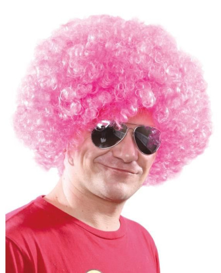 Açık Pembe Renk Kıvırcık Afro Bonus Peruk Açık Pembe Renk Kıvırcık Afro Bonus Peruk