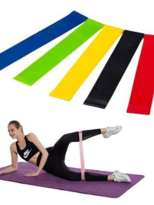 Aerobik Bant 5 Li Pilates Yoga Bandı