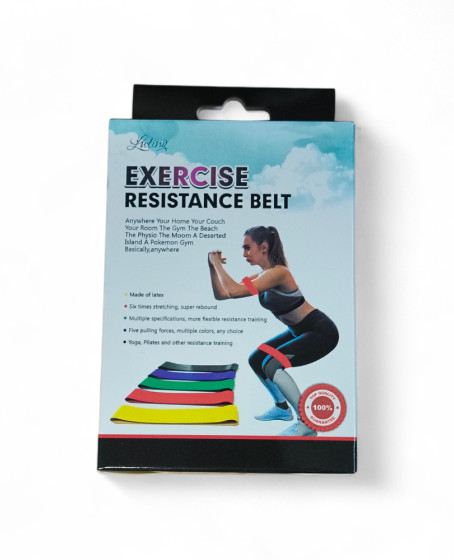 Aerobik Bant 5 Li Pilates Yoga Bandı