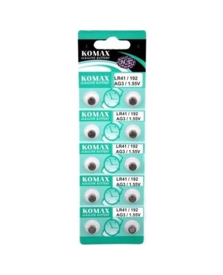 AG3 Saat Pili - Düğme Pil 10lu Paket LR41/192 1.55V AG3 Saat Pili - Düğme Pil 10lu Paket LR41/192 1.55V