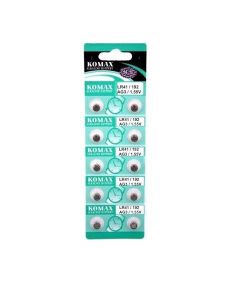 AG3 Saat Pili - Düğme Pil 10lu Paket LR41/192 1.55V AG3 Saat Pili - Düğme Pil 10lu Paket LR41/192 1.55V