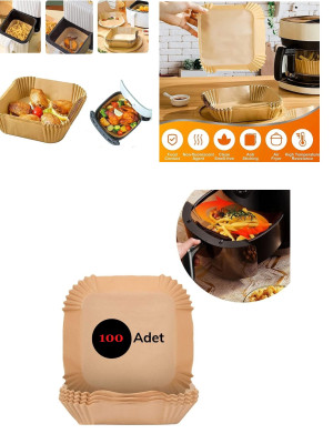 Airfreyer Fritöz Kağıdı Kare XL / XXL 100LÜ