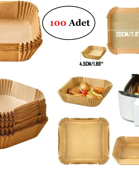 Airfreyer Fritöz Kağıdı Kare XL / XXL 100LÜ Airfreyer Fritöz Kağıdı Kare XL / XXL 100LÜ
