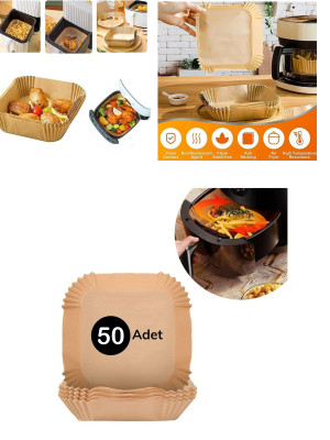 Airfreyer Fritöz Kağıdı Kare XL / XXL 50li