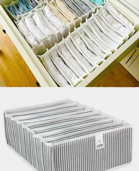 Akordiyon Çekmece Düzenleyici Organizer 8 Gözlü L Beden Çorap Çamaşır Havlu Düzenleyici Akordiyon Çekmece Düzenleyici Organizer 8 Gözlü L Beden Çorap Çamaşır Havlu Düzenleyici