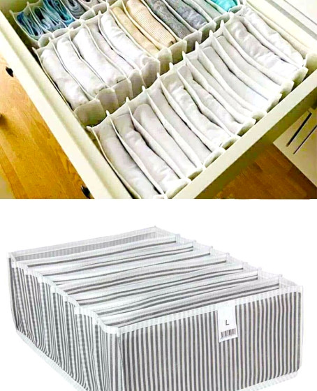 Akordiyon Çekmece Düzenleyici Organizer 8 Gözlü L Beden Çorap Çamaşır Havlu Düzenleyici Akordiyon Çekmece Düzenleyici Organizer 8 Gözlü L Beden Çorap Çamaşır Havlu Düzenleyici