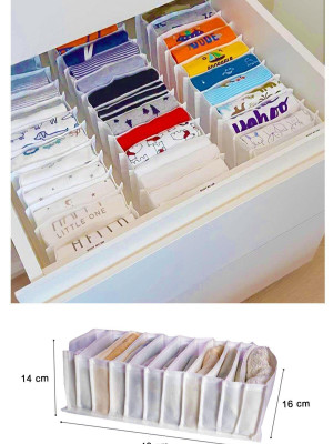 Akordiyon Çekmece  Düzenleyici Organizer 11 Gözlü