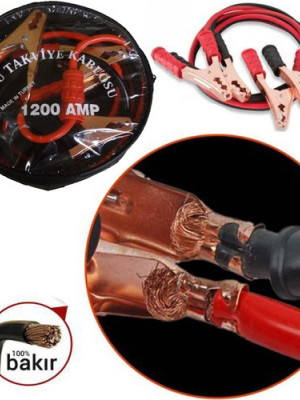 Akü Takviye Kablosu 1200 Amper (Taşıma Çantalı)