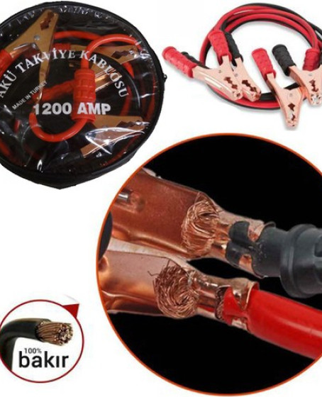 Akü Takviye Kablosu 1200 Amper (Taşıma Çantalı)