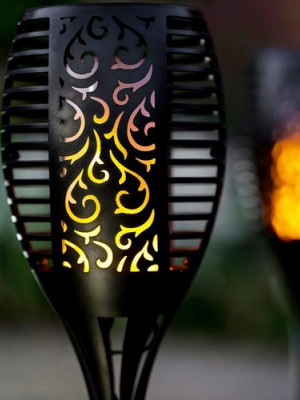 Alev Efektli Solar Bahçe Lambası (51 cm) Alev Efektli Solar Bahçe Lambası (51 cm)