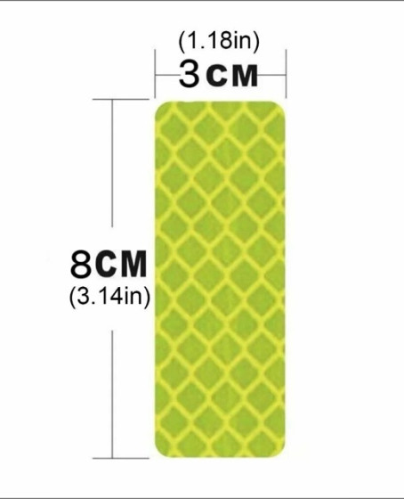 Altıgen Petek Dokulu Reflektör Sticker – Güçlü Yansıtıcı Uyarı Bandı (10 ad 8cmx3cm) Altıgen Petek Dokulu Reflektör Sticker – Güçlü Yansıtıcı Uyarı Bandı (10 ad 8cmx3cm)