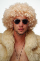 Altın Renk Kıvırcık Afro Bonus Peruk Saç Parti Peruğu Platin Gold Altın Renk Kıvırcık Afro Bonus Peruk Saç Parti Peruğu Platin Gold