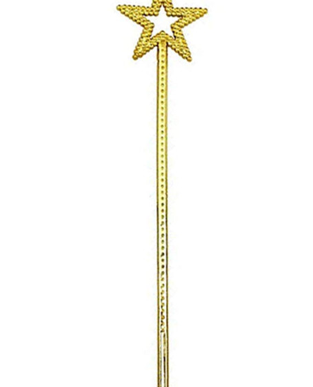 Altın Renk Yıldız Peri Asası Peri Değneği 34 cm 1 Adet