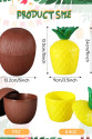 Ananas & Hindistan Cevizi Tasarımlı Pipetli Bardak Seti (6 Adet) Ananas & Hindistan Cevizi Tasarımlı Pipetli Bardak Seti (6 Adet)