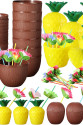 Ananas & Hindistan Cevizi Tasarımlı Pipetli Bardak Seti (6 Adet) Ananas & Hindistan Cevizi Tasarımlı Pipetli Bardak Seti (6 Adet)