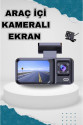 Araç Kamerası - 3 Kameralı Wifi Ön , İç ve Arka Full HD DVR Araç İçi Ekranlı Kamera Araç Kamerası - 3 Kameralı Wifi Ön , İç ve Arka Full HD DVR Araç İçi Ekranlı Kamera