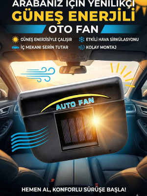 Auto Cool Güneş Enerjisiyle Çalışan Araç İçi Soğutucu