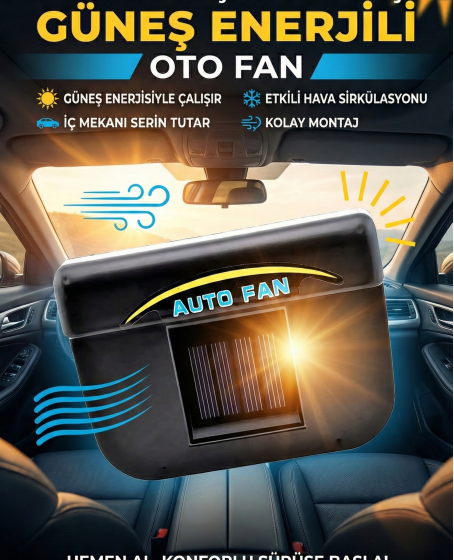 Auto Cool Güneş Enerjisiyle Çalışan Araç İçi Soğutucu
