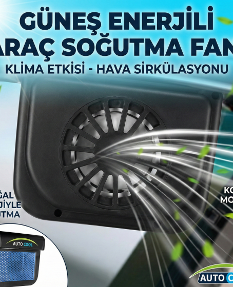 Auto Cool Güneş Enerjisiyle Çalışan Araç İçi Soğutucu