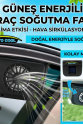 Auto Cool Güneş Enerjisiyle Çalışan Araç İçi Soğutucu