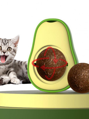 Avokado Dönen Kedi Nanesi Cat Oyun Topu Doğal Kedi Oyuncağı Avokado Dönen Kedi Nanesi Cat Oyun Topu Doğal Kedi Oyuncağı