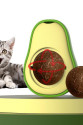 Avokado Dönen Kedi Nanesi Cat Oyun Topu Doğal Kedi Oyuncağı