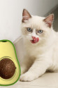 Avokado Dönen Kedi Nanesi Cat Oyun Topu Doğal Kedi Oyuncağı