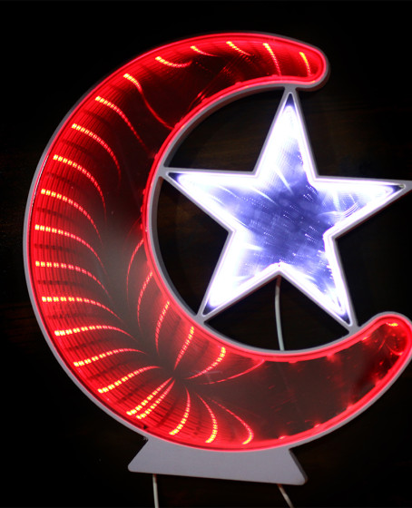 Ay Yıldız Işık Pano Türk Bayrağı Bm-079 Ay Yıldız Işık Pano Türk Bayrağı Bm-079