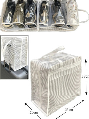 Ayakkabı SAKLAMA ve TAŞIMA Çantası (Çizgili Model) Shoe Tote