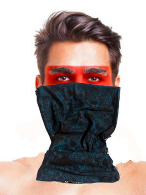 Baf Bandana Çoklu Kafatası Mavi Siyah Maske Baf Bandana Çoklu Kafatası Mavi Siyah Maske