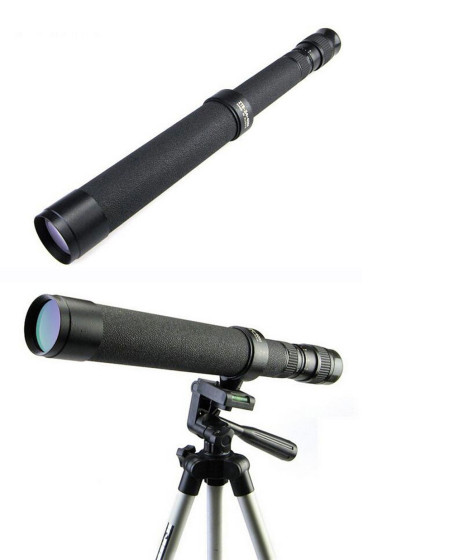 Baigish Zt8-24X40 Rus Model Zoomlu Deri Çantalı Tripot Bağlanan Tekli Dürbün