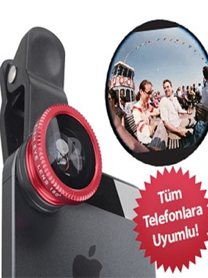 Balık Gözü Cep Telefonu Lensi (Tüm Modellere Uyumlu)