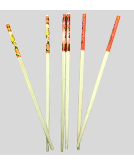 Bambu Chopstick Çubuk Yemek Çubuğu Yıkanabilir Tekrar Kullanılabilir (10 Çift- 20 Adet )