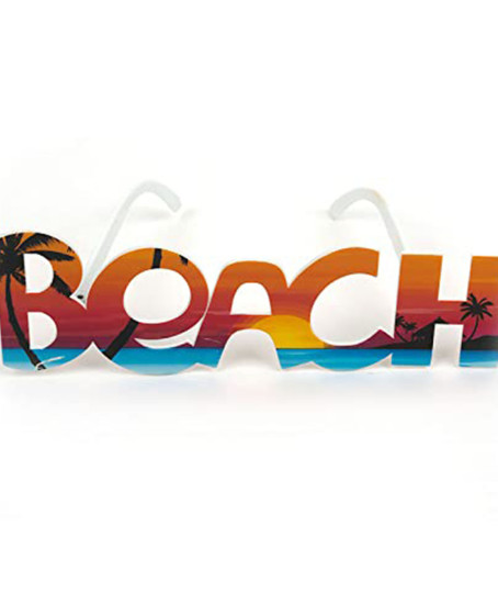 Beach Yazılı Parti Gözlüğü Yaza Merhaba Hawaii Show Gözlüğü 19x6 cm