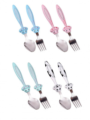 Bebek Çatal Kaşık Seti - 18 cm Bebek Çatal Kaşık Seti - 18 cm