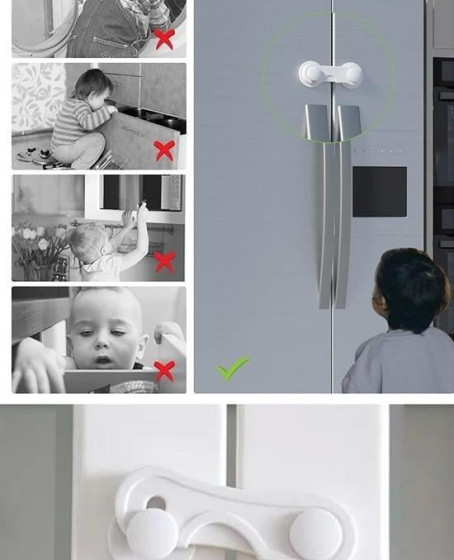 Bebek Çocuk Güvenliği Çekmece ve Dolap İçin Kendiliğinde Yapışkanlı Vidasız Kapak Kilidi Bebek Çocuk Güvenliği Çekmece ve Dolap İçin Kendiliğinde Yapışkanlı Vidasız Kapak Kilidi