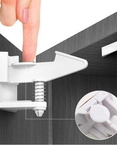 Bebek Çocuk Güvenliği Korumalı Yapışkan Çekmece ve Dolap İçin Tutucu Gizli Güvenlik Kilidi Bebek Çocuk Güvenliği Korumalı Yapışkan Çekmece ve Dolap İçin Tutucu Gizli Güvenlik Kilidi
