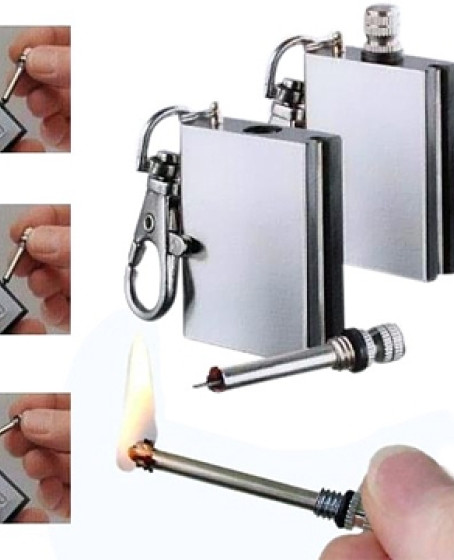 Benzinli Kibrit Çakmak Magnezyum Çubuklu Anahtarlıklı Benzinli Metal Kibrit Gümüş Benzinli Kibrit Çakmak Magnezyum Çubuklu Anahtarlıklı Benzinli Metal Kibrit Gümüş
