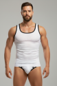 Beyaz Delikli Kumaş Tank Top Slip Takımı Beyaz Delikli Kumaş Tank Top Slip Takımı