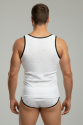 Beyaz Delikli Kumaş Tank Top Slip Takımı Beyaz Delikli Kumaş Tank Top Slip Takımı