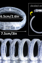 Beyaz-Gümüş Led Işıklı Baskı Yapılabilen Pilli Bileklik Bilezik 1,5 cm Genişlik Beyaz-Gümüş Led Işıklı Baskı Yapılabilen Pilli Bileklik Bilezik 1,5 cm Genişlik