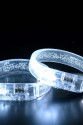 Beyaz-Gümüş Led Işıklı Baskı Yapılabilen Pilli Bileklik Bilezik 1,5 cm Genişlik Beyaz-Gümüş Led Işıklı Baskı Yapılabilen Pilli Bileklik Bilezik 1,5 cm Genişlik