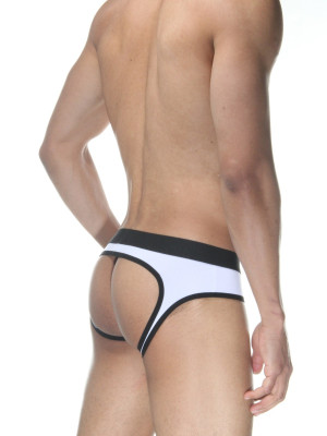 Beyaz Jockstrap Erkek İç Giyim
