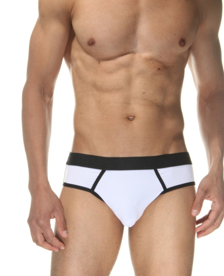 Beyaz Jockstrap Fantezi İç Giyim