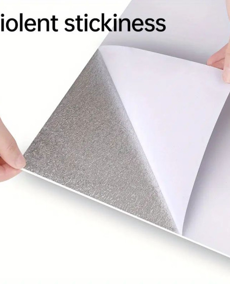 BEYAZ MERMER DESENLİ ALÜMİNYUM PLASTİK DUVAR STİCKER (30*30)