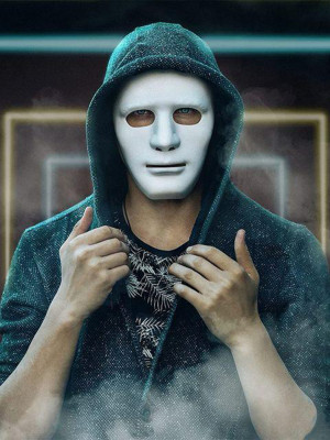Beyaz Renk Hip Hop Anonim Jabbawockeez Dans Maskesi 18x19 cm Beyaz Renk Hip Hop Anonim Jabbawockeez Dans Maskesi 18x19 cm