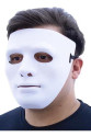 Beyaz Renk Hip Hop Anonim Jabbawockeez Dans Maskesi 18x19 cm